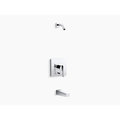 Kohler Bath & Shower Trim Set, Less Showerhead T99763-4L-CP